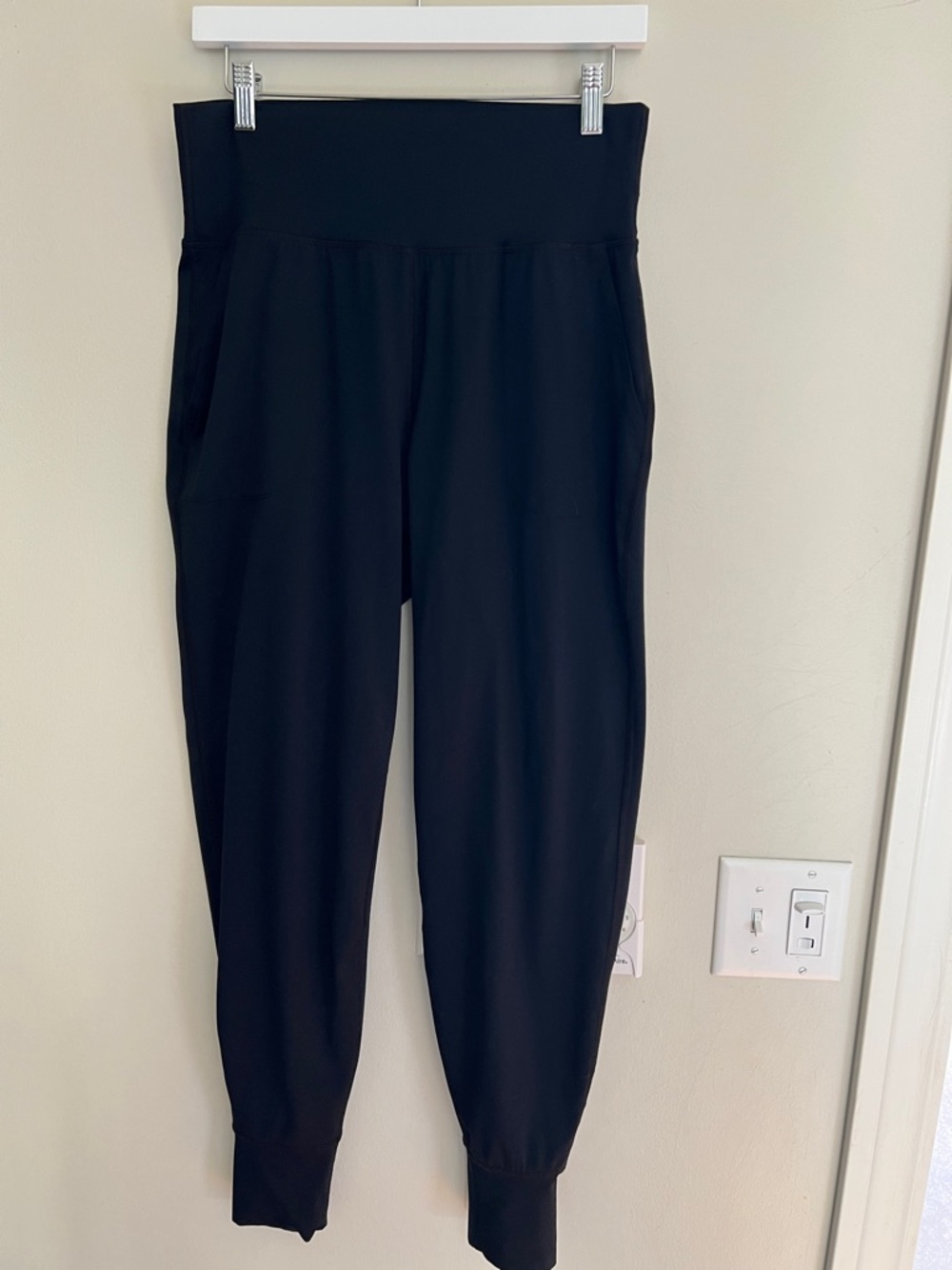 Spanx Black High-Waist Jogger Pants